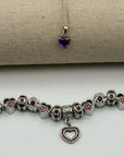 Her Birthstone Gift Set (Birthstone Bracelet & Necklace Set)