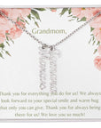 We Love You Grandmom Necklace-2 to 4 names