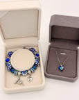 Blue Butterfly Graduation Bracelet & Necklace Set