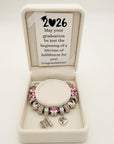 Pink Butterfly Graduation Bracelet & Necklace Set