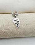 Mom Half Heart Clip-on Charm