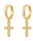 Golden Devotion Cross Bracelet
