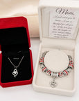 The Love of a Mom Bracelet & Necklace Gift Set