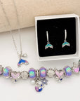Mermaid Necklace, Bracelet and Earring Set