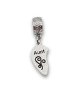 "Aunt" Half Heart Clip-on Charm