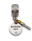 "Birthday Girl" Clip-on charm