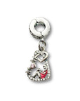 Mom & Me Heart Clip-on Charm