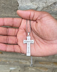 Forever in my Heart Men's Cross Necklace