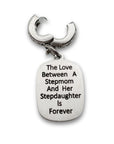 "Stepmom Stepdaughter" Eternal Love Quote Clip-on Charm