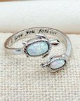 I Love You Forever Sea Turtle Ring