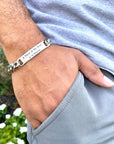 Men's Stainless Steel Piece of my Heart Bracelet