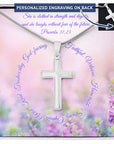 Proverbs 31 Cross Necklace