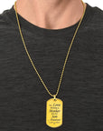 Mother Son Forever Dog Tag Necklace