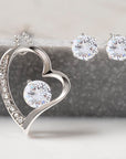 Forever Love Necklace and Earrings Set