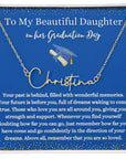 My Beautiful Daughter's Graduation Name Necklace
