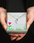 I Love You Nana Necklace with Birthstone