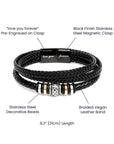 Love You Forever Men's Bracelet