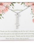 I Love You Grandmom Necklace-1 name