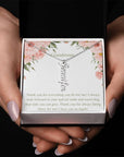 I Love You Grandmom Necklace-1 name