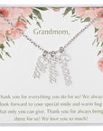 We Love You Grandmom Necklace-2 to 4 names