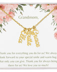 We Love You Grandmom Necklace-2 to 4 names