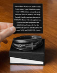 The Lord's Prayer Men's Leather Bracelet