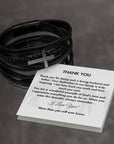 Loving Husband and Father Leather Bracelet