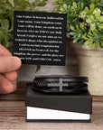 The Lord's Prayer Men's Leather Bracelet