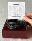 Loving Husband and Father Leather Bracelet