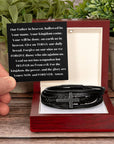 The Lord's Prayer Men's Leather Bracelet