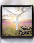 He is Risen Cross Necklace