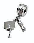 "Graduation Cap and Scroll" Clip-on Charm