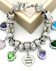 My Whole Heart Birthstone Bracelet