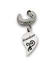 "Grandson" Half Heart Clip-on Charm