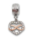 "Infinity Heart" Clip-on Charm