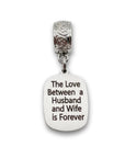 "Husband and Wife" Quote Clip-on Charm