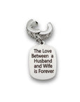 "Husband and Wife" Quote Clip-on Charm