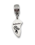 "Godmother" Half Heart Clip-on Charm