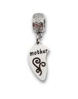 "Mother" Half Heart Clip-on Charm