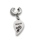 "Niece" Half Heart Clip-on Charm