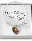 I am Always with You Engravable Bangle Bracelet