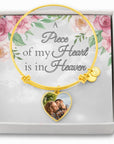 My Heart Remembrance Engravable Bangle Bracelet