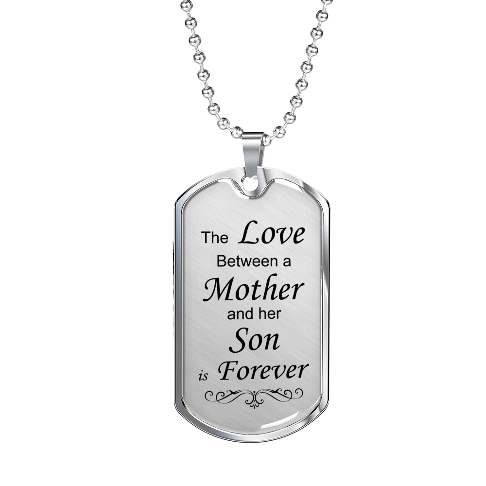 Mother Son Forever Dog Tag Necklace – Bella's Yard