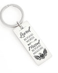 Loved Beyond Words Engravable Keychain