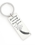 Your Wings Were Ready Engravable Keychain
