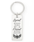 Loved Beyond Words Engravable Keychain