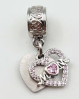"Mom Heart" Clip-on Charm
