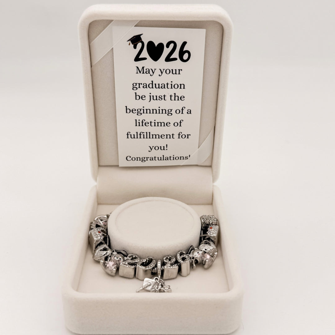 Graduation 2026 Bracelet &amp; Necklace Gift Set