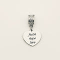 "Faith Hope Love" Clip-on charm