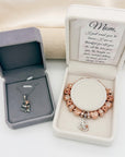 The Heart That Raised Me Bracelet & Necklace Gift Set